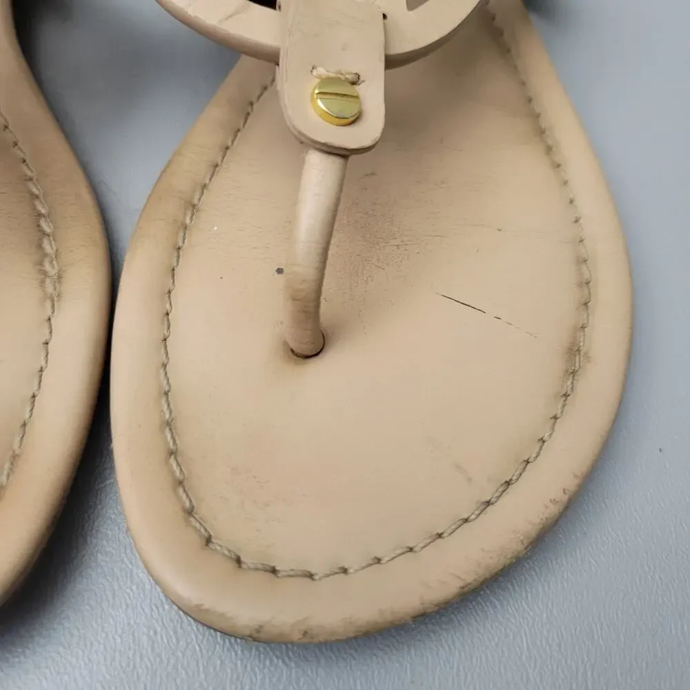 TORY BURCH Miller Light Make Up Patent Leather Sandals Size 9